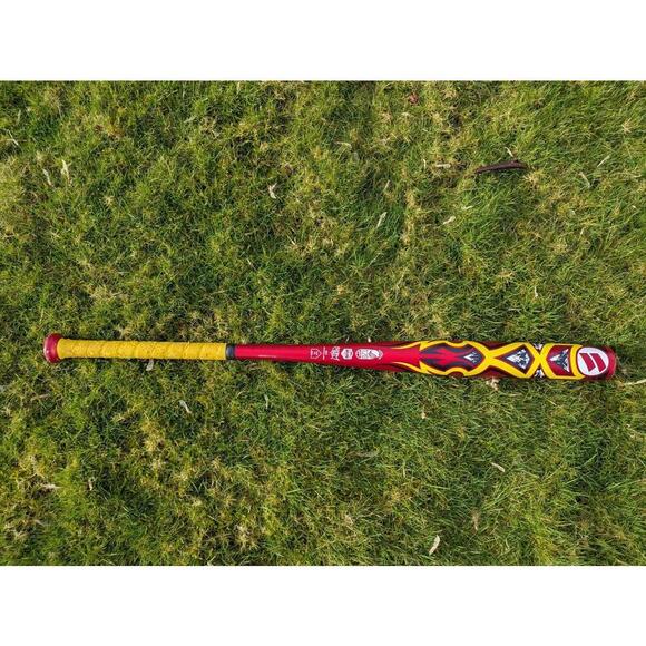 Worth Mayhem WCNMAY 34” 27 Oz Orange Red Softball Bat Single Wall 2 1/4" Dia - Picture 2 of 7